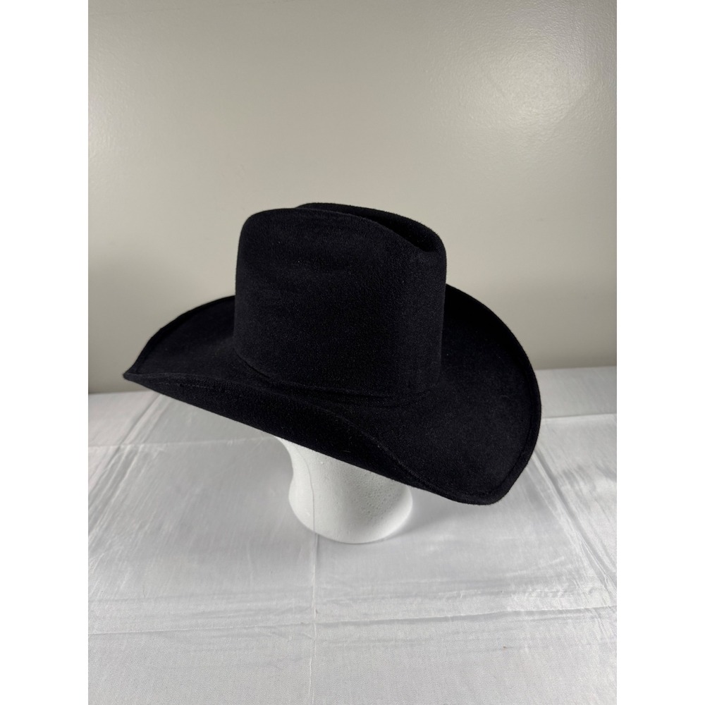 Pigalle XXXXX Black Felt Cowboy Hat Western Cattleman Crease Size 7 USA Mexico